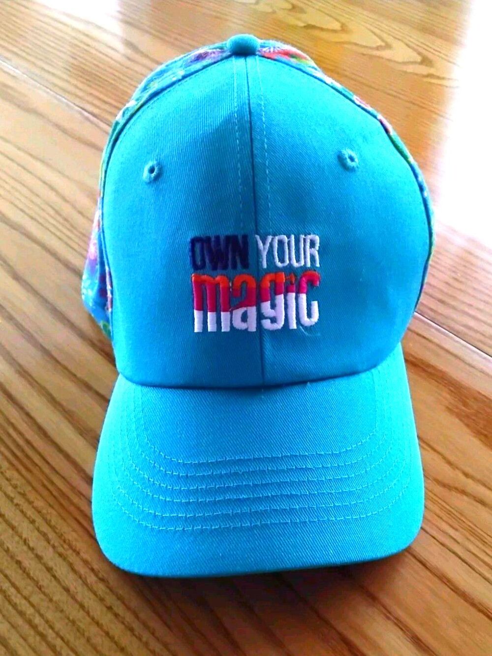 "Own Your Magic" Women’s Floral Baseball Cap Bow Tied Adjustable New with Tags